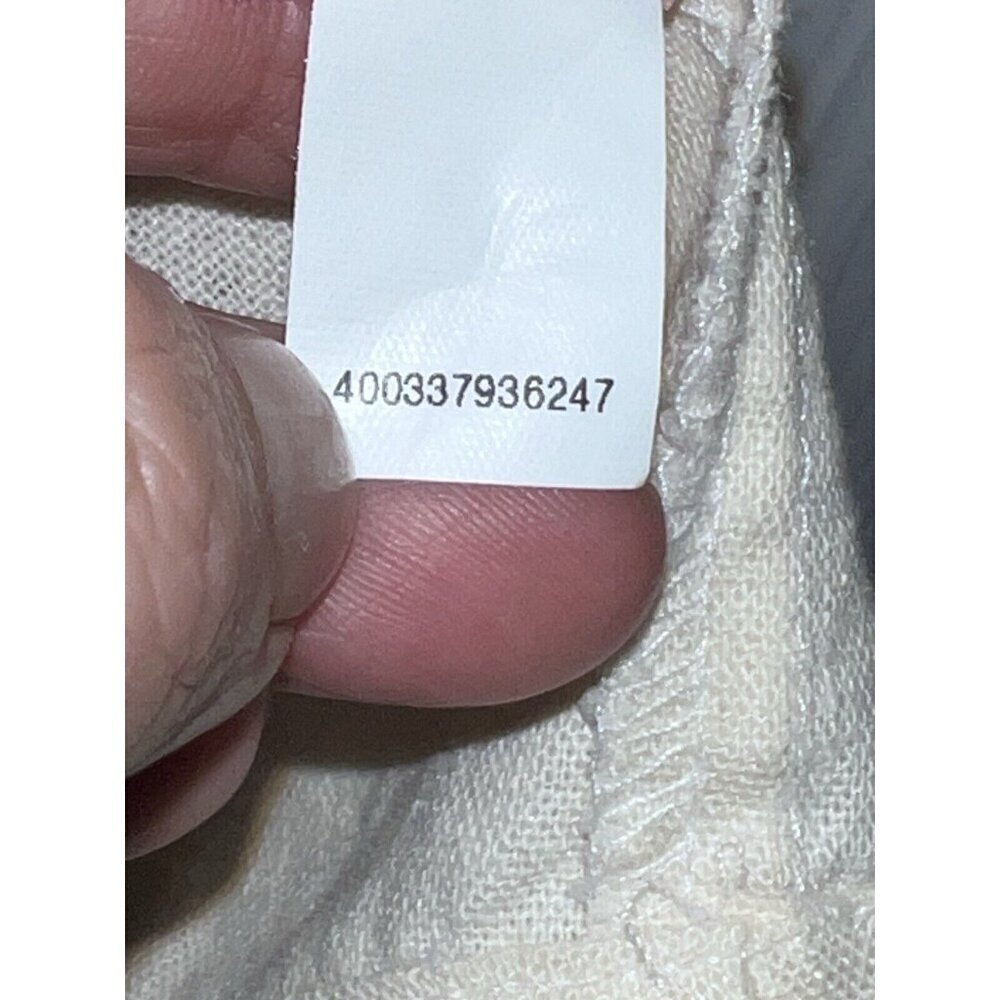 NWT JUICY COUTURE Vest Womens Ivory Linen Blend Cascade Front Pocket Sz S - Picture 12 of 12